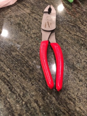 Snap On hl138acp 8'' high leverage combination pliers red