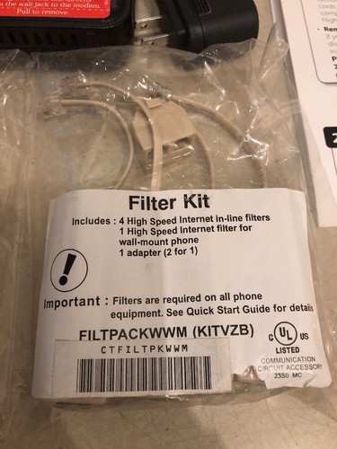 Westell Frontier 7500 ADSL2+ modem and frontier filter pack