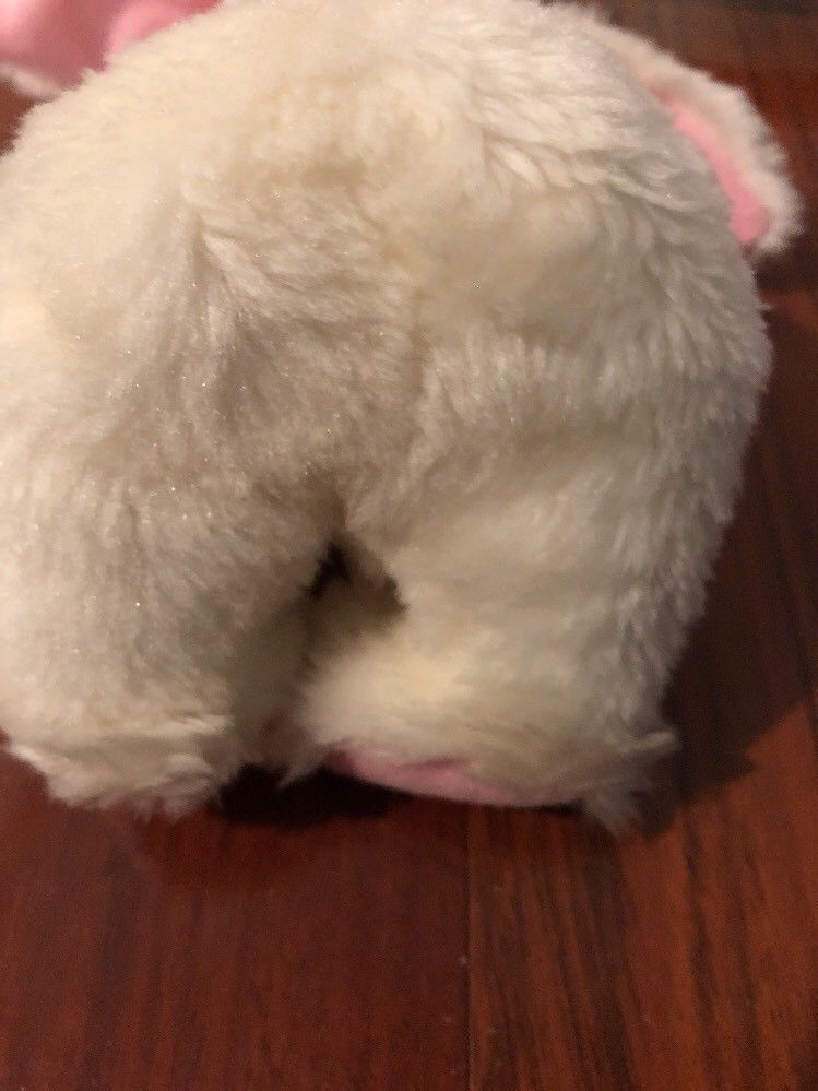 Lot Of 2 Anne Geddes Dolls 2005 White Bunny 2002 Bear In Basket Plush