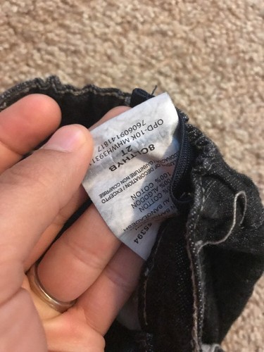 Wrangler Women's Black Denim Cargo Jeans 2t