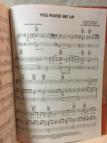Josh Groban Closer Sheet Music Piano Vocal Guitar Chords - 2004 SongBook