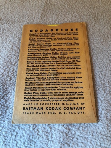 Vintage Kodak Lens Guide