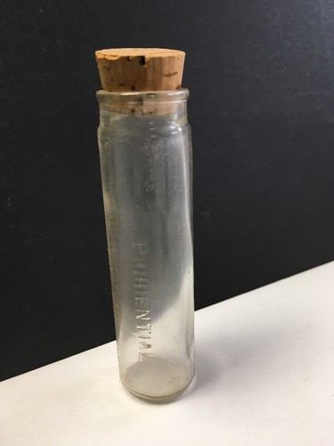 Vintage Medical Mail Tin Improved Mailing Case Co. New York Bottle Insert Includ