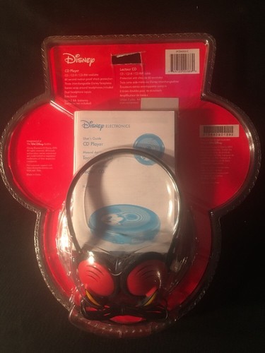 Walt Disney Studios Mickey Mouse Personal CD Player 2004 DCD6005-C Faceplates