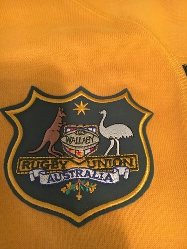 CANTERBURY B59 Mens Wallabies Australia Authentic Rugby Sewn Shirt/Jersey Sz L