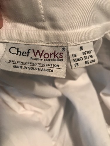 chef coat long sleeve White Size Med