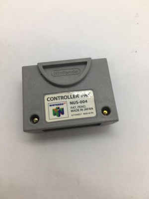 N64 Controller Pak NUS-004 OEM Official Nintendo 64 Memory Card - Tested & Works