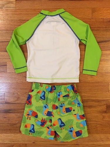 Gymboree Toucan Rashguard Swimsuit 3T