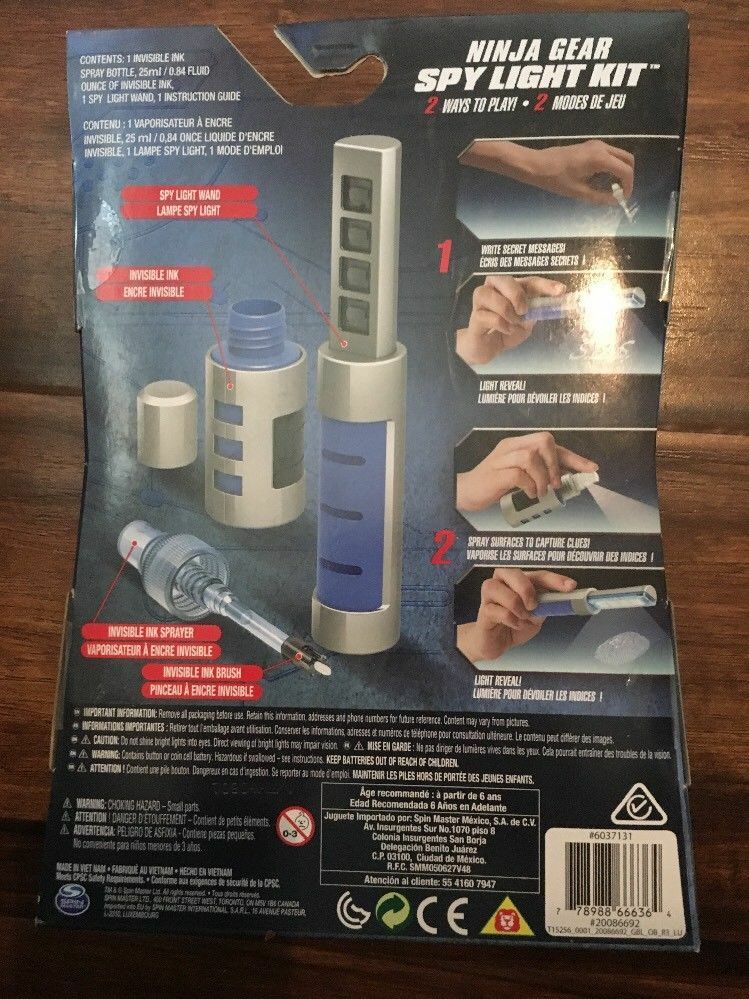 Ninja Gear Spy Light Kit UV Spinmaster
