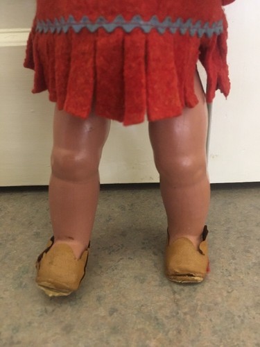 1940s Vintage Reliable Canada Composition American Indian Doll Compo