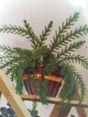 Sunset Stitchery Crewel Kits Embroidery Planters Ladder Charlene Gerrish Sewing