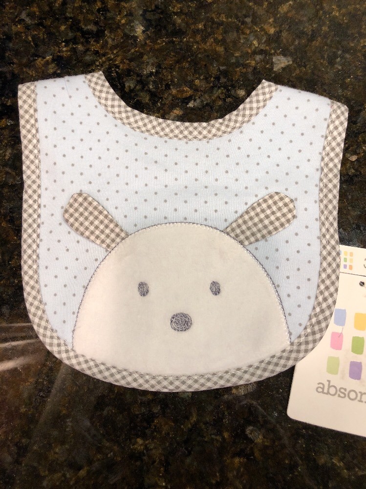 3 ADORABLE ABSORBA BABY BIBS