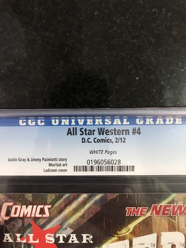 ALL STAR WESTERN # 4 / The new 52! / CGC 9.8 / February 2012 / DC COMICS