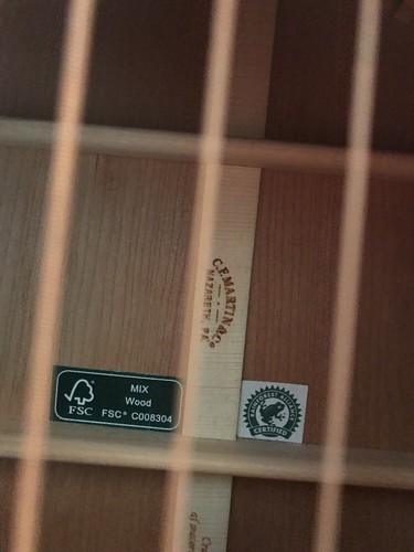 Martin & Co OMC-16E Orchestra Acoustic/Electric Guitar With Case & Strap