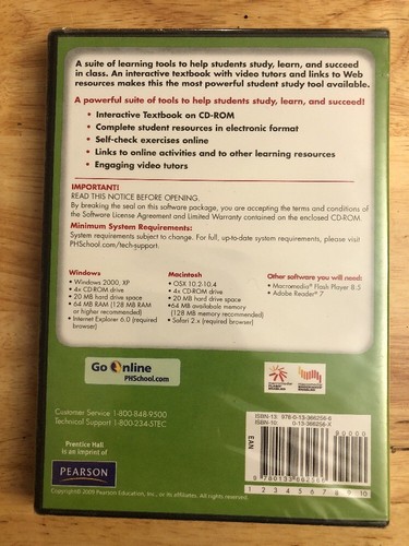 Student Express Algebra 1 And 2 Textbook & Worksheets (CD) Prentice Hal