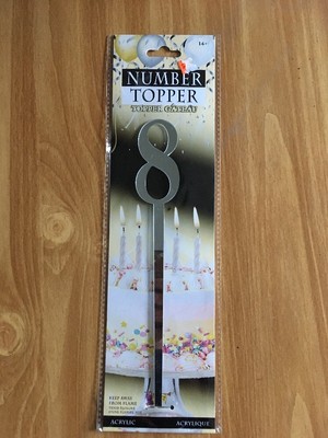 Number 8 Cake Topper  New