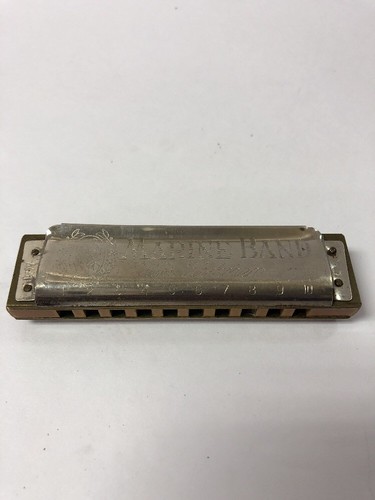 M. Hohner Marine Band Harmonica No. 1896 A440 Key of G made in Germany w/ Box