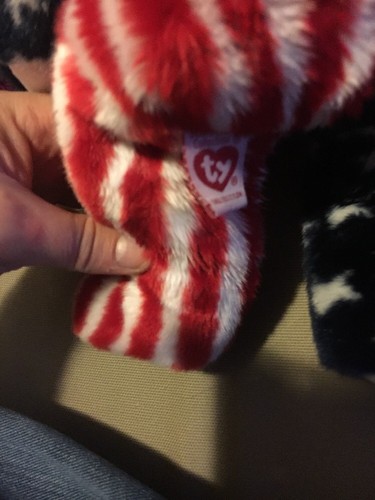 Ty Beanie Buddies Spangle Teddy Bear USA AMERICA FLAG ??????