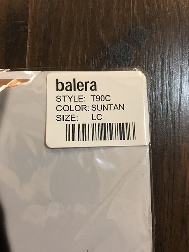 2 Pair Balera Dancewear Tights Large Child LC T90C Dance Convertible Suntan