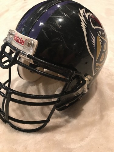 Ray Lewis Game Used Helmet from Terrell Davis Baltimore Ravens COA Hall of Fame