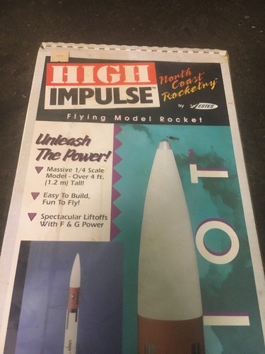 Vintage 1995 North Coast Rocketry Estes ‘Patriot’ High Impulse Rocket NCR #3512