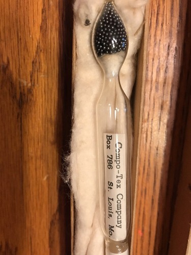 Vintage Hydrometer  Baume Scale for Heavy Liquids In Vintage Drawing Pencils Box