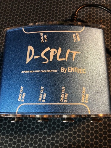 ENTTEC D-Split 70575 DMX Splitter Optical Isolator Controller 4 Outputs 5 Pin