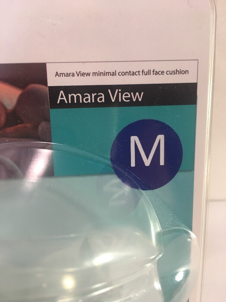 Respironics Amara View Minimal contact full face Cushion Size M New