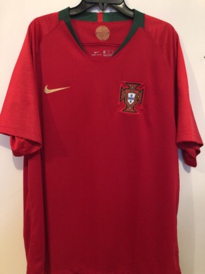 Nike Mens 2018-19 Portugal WC Home Stadium Jersey Size XXL Gym Red 893877 688