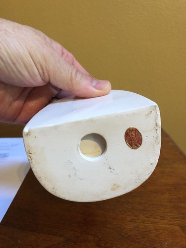 Dinner Prayer Napkin Holder Lady in Pink Dress Vintage Enesco Japan 6 1/2