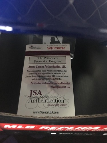 Mark Grace Signed MLB Batting Helmet 4 Inscriptions JSA Autographed Cubs