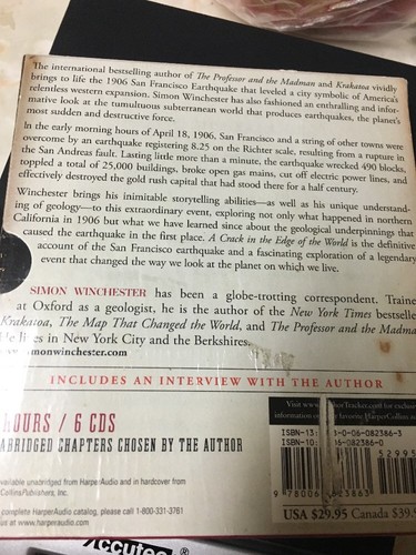 A Crack in the Edge of the World by Simon Winchester / Unabridged Audiobook CDs