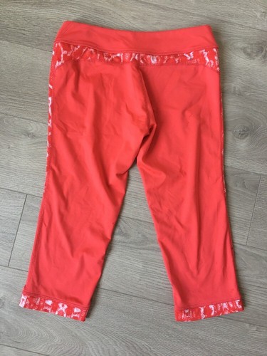 Zella Girl Orange Capri Workout Leggings Sz XL