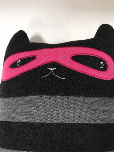 NEW Masked Cat Throw Pillow (15