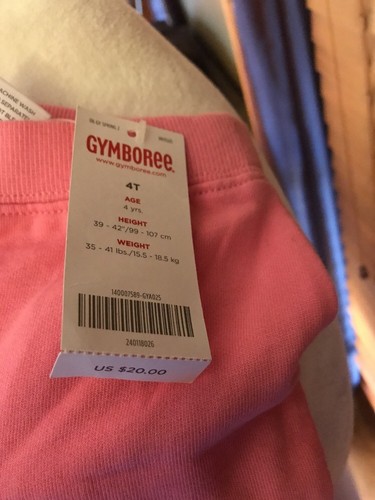 Girls Pink Gymboree Pants Size 4 Nwt