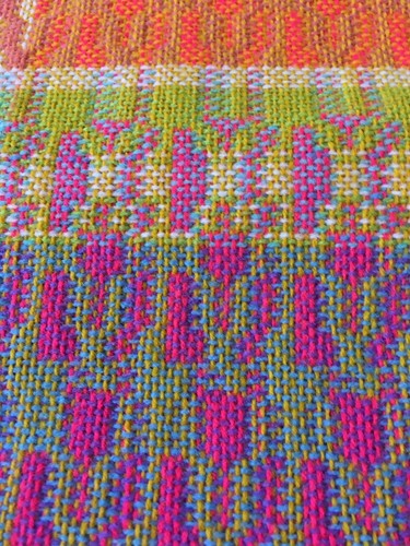 Vintage 70's Loose Weave Drapery Curtain Fabric Mid Century 2 Yards orange Green