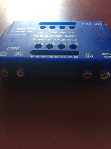 Scosche High to Low 4-Channel Speaker Level RCA Adjustable Converter