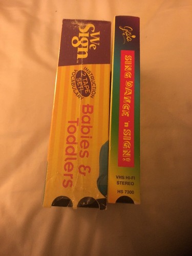 ASL VHS Lot Of 2 We Sign Language Babies And Toddlers Gaia Sing Dance N Signs!