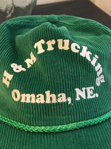Vintage Hat Trucker H & M Trucking Omaha Nebraska Transportation