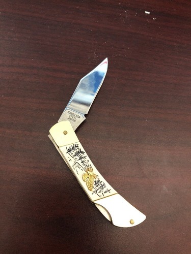 200th Anniversary American Eagle Stainless Steel Folding  Knife Made Japan DD4