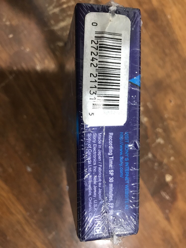 Sony VHS-C Premium Grade 30 min Camcorder Videocassette 2 packs OF 2  NIP