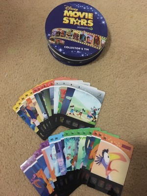 Woolworths Disney Movie Stars Tin And 29 Cards (set 2)