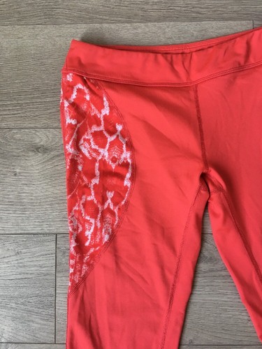 Zella Girl Orange Capri Workout Leggings Sz XL
