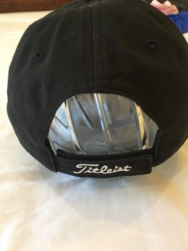 Titleist FootJoy FJ  Golf Cap Hat Adjustable Black/white