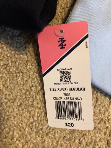 (NWT) Lot Of 2 - Izod Girls Polo Shirts - Light Blue - Navy Blue - Sixe XL/ 6X