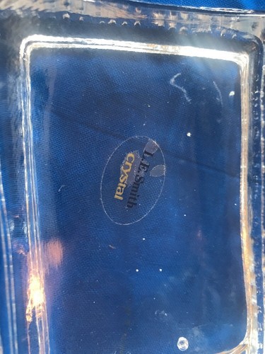 L. E. Smith Crystal Clear Glass Soap Dish Holder Rectangular 4.75