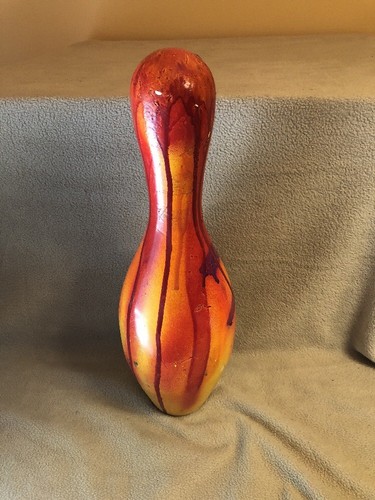 Vintage Painted Bowling Pin