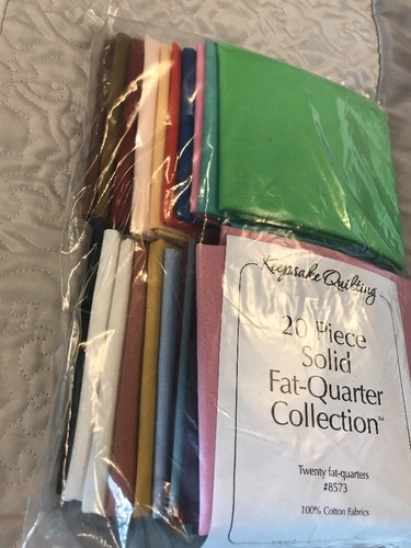 Keepsake Quilting 20 Piece Solid Fat-Quarter Collection Quilting Squares