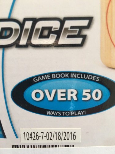 BRAND NEW Majik Wooden Yard Dice Set - Solid Wood - Game Book Over 50 Ways Play