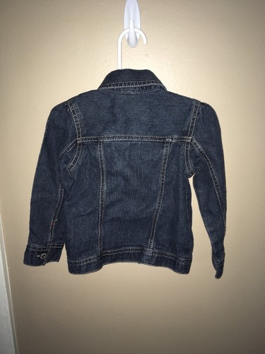 Arizona Denim Jacket With Pink Flower Size 3T